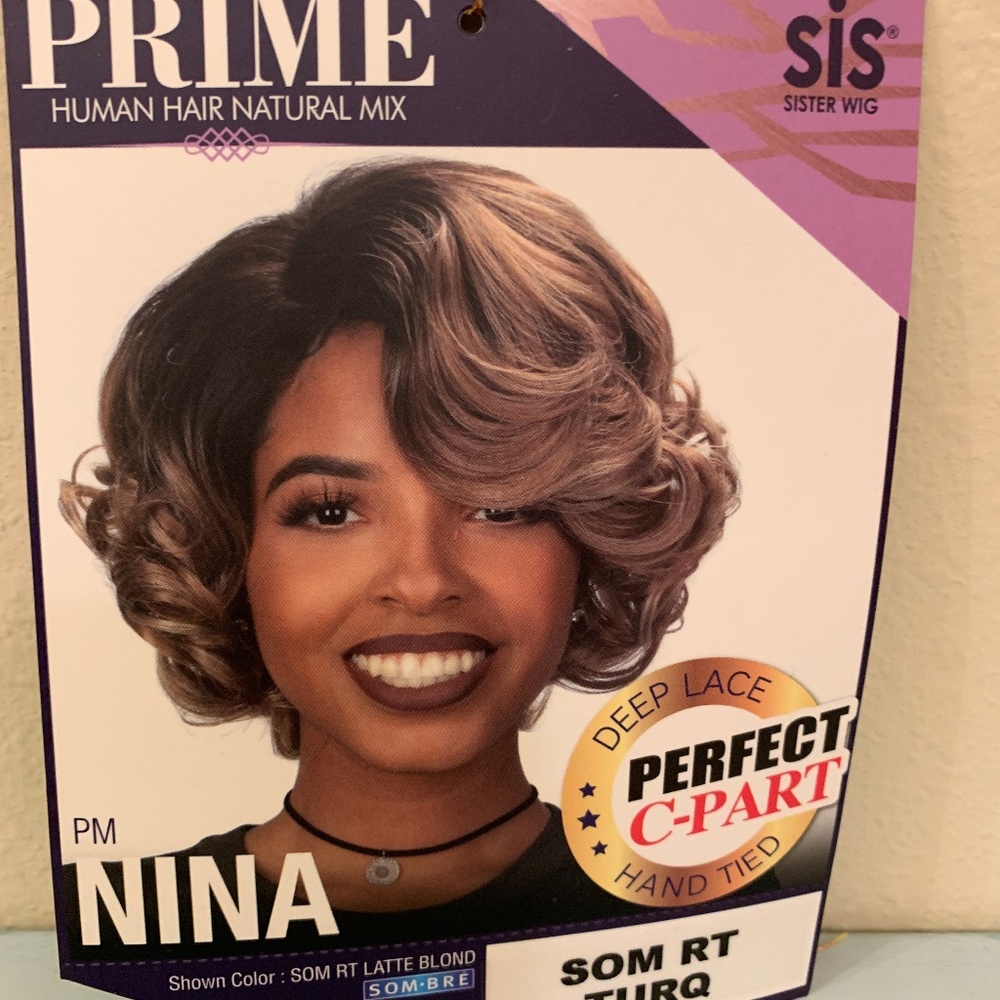 Sis Sister Prime Som RT Turq Ombre Wig